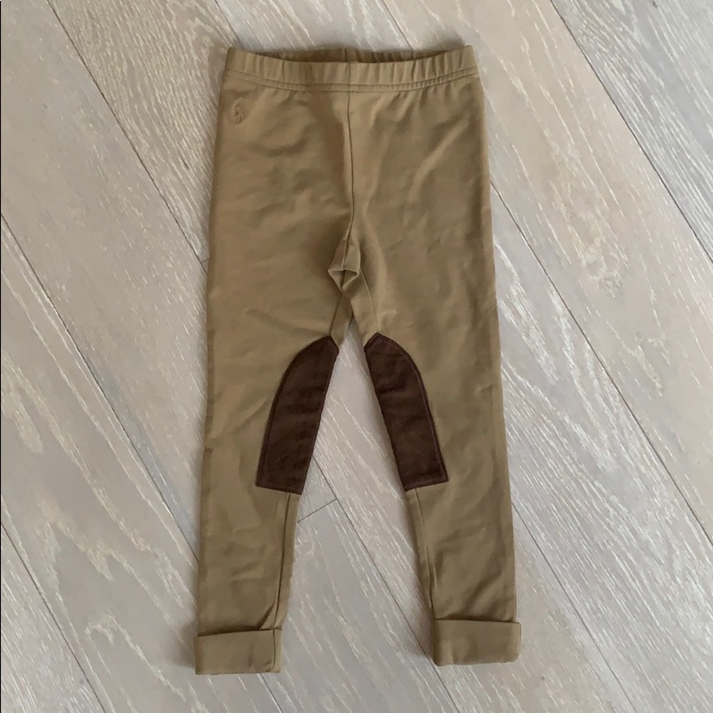 Polo Ralph Lauren girls khaki leggings size 4T